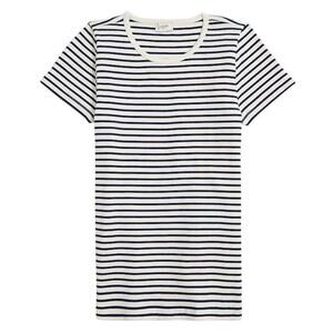 J.Crew Factory Striped Ribbed Crewneck Tee Shirt Size Medium NWT